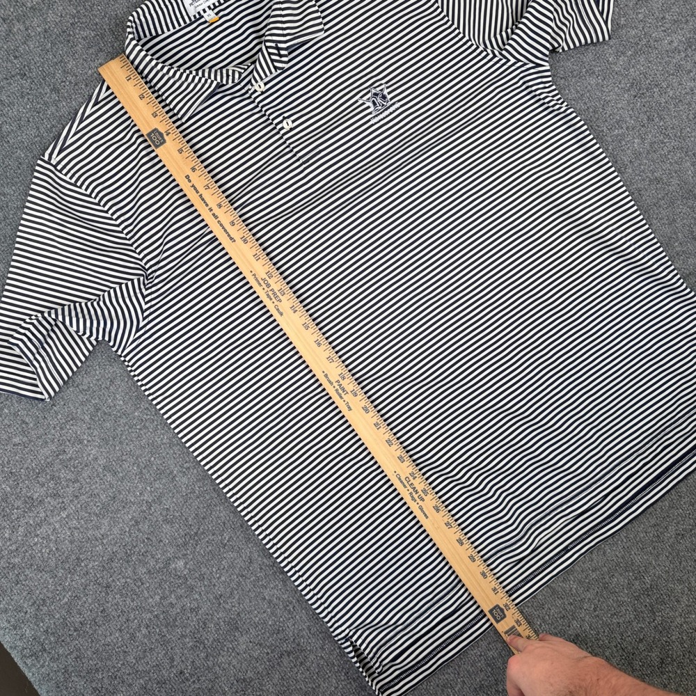 Peter Millar Summer Comfort Kingsbarns Golf Polo Shirt Mens XL Blue White - Picture 7 of 8